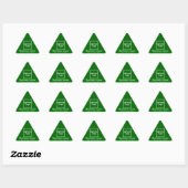 Business Brand on Green Triangleステッカー 三角形シール (シート)