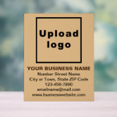 Business Brand on Light Brown Acrylic Sign アクリルサイン (ニュートラル)