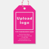 Business Brand on Pink Giftラベル ギフトタグ (正面)