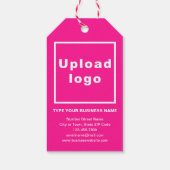 Business Brand on Pink Giftラベル ギフトタグ (裏面)