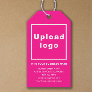 Business Brand on Pink Giftラベル ギフトタグ
