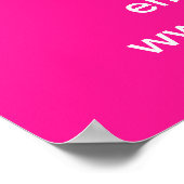 Business Brand on Pink Poster ポスター (角)
