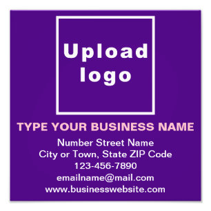 Business Brand on Purple Squareフォトプリント フォトプリント
