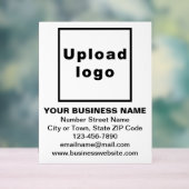 Business Brand on White Acrylic Sign アクリルサイン (ニュートラル)