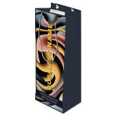 Business Branded Companyモダン Promotionカスタム ワインギフトバッグ (裏面アングル)