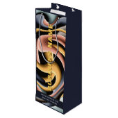 Business Branded Companyモダン Promotionカスタム ワインギフトバッグ (裏面アングル)