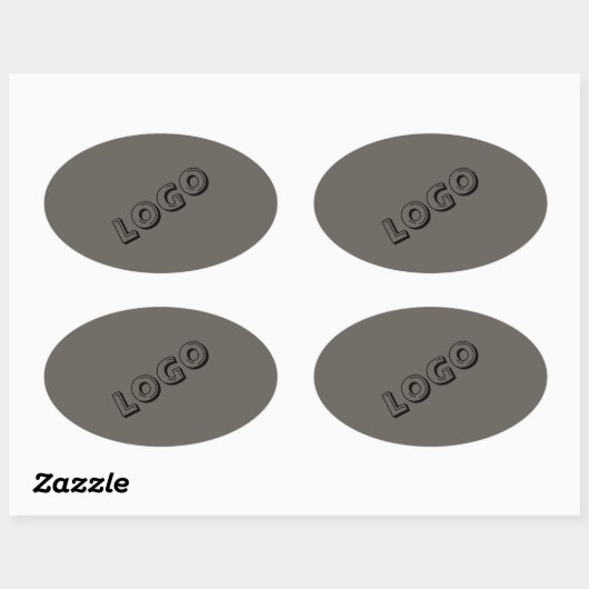 Business Branding Stickers – Custom Logo Labels 楕円形シール (シート)