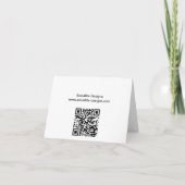 Business Cakeのポップ サンキューカード (裏面)