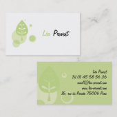 Business car - Carte de visite Landscape 名刺 (正面/裏面)