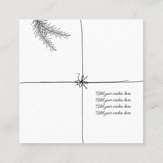 Business Card スクエア名刺 (裏面)