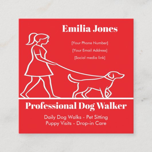 Business Card スクエア名刺 (正面)