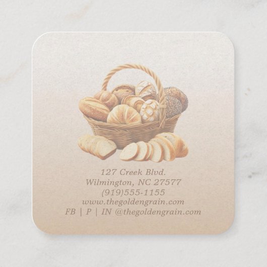 Business Card スクエア名刺 (裏面)