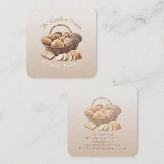 Business Card スクエア名刺 (正面/裏面)