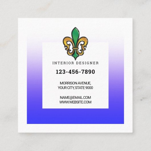 Business Card スクエア名刺 (裏面)