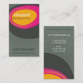 BUSINESS CARD :：レトロはっきりしたロックP6 名刺 (正面/裏面)