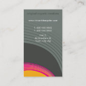 BUSINESS CARD :：レトロはっきりしたロックP6 名刺 (裏面)