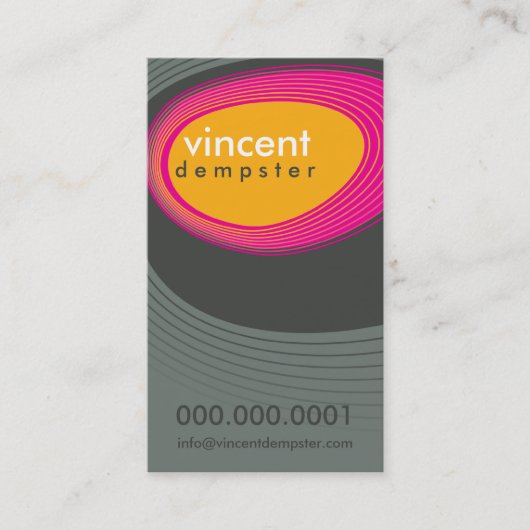 BUSINESS CARD :：レトロはっきりしたロックP6 名刺 (正面)