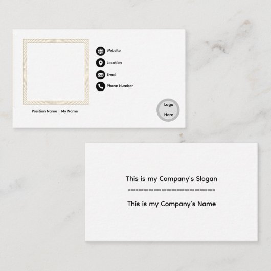 Business Card 名刺 (正面/裏面)