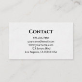 Business card 名刺 (裏面)