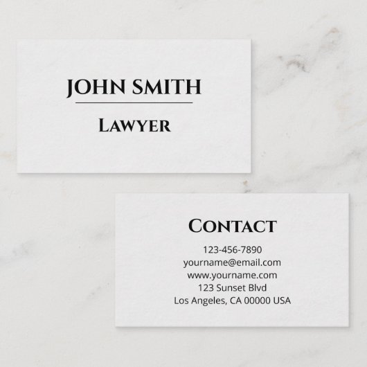 Business card 名刺 (正面/裏面)