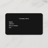 Business Card 名刺 (裏面)