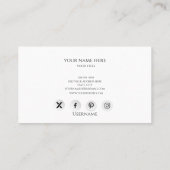 Business Card 名刺 (裏面)