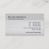 BUSINESS CARD :：未来的モダン金属L12 名刺 (裏面)