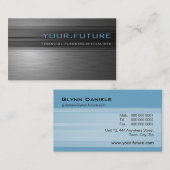 BUSINESS CARD ::未来的モダン金属L4 名刺 (正面/裏面)