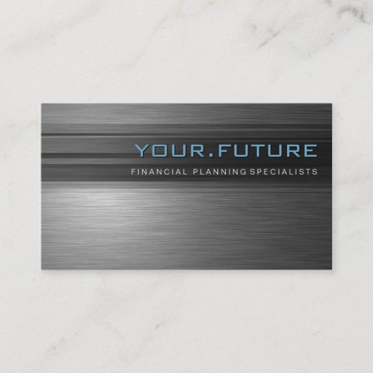 BUSINESS CARD ::未来的モダン金属L4 名刺 (正面)