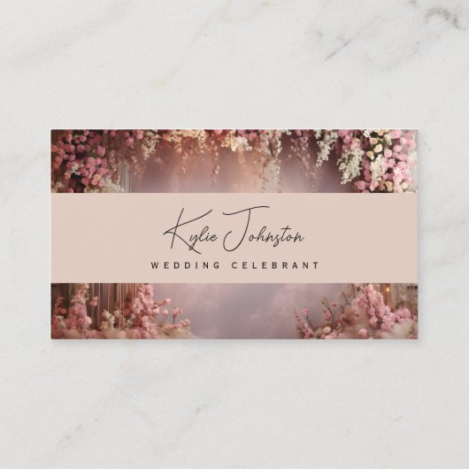 Business Card、結婚のOfficiantソフト 名刺 (裏面)