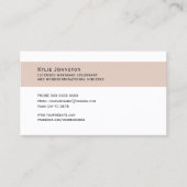 Business Card、結婚のOfficiantソフト 名刺 (正面)