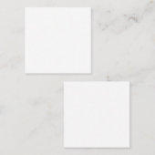 Business Card 2.5."x2.5" スクエア名刺 (正面/裏面)