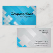 Business card - Carte de visite Blue Concept 名刺 (正面/裏面)