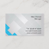 Business card - Carte de visite Blue Concept 名刺 (裏面)