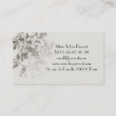 Business card - Carte de visite Old Paris 名刺 (裏面)