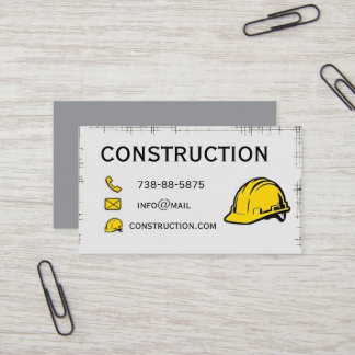 business card construction 名刺