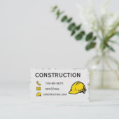 business card construction 名刺 (スタンド正面)
