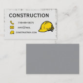 business card construction 名刺 (正面/裏面)