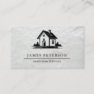 Business card construction handyman services  名刺