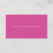 BUSINESS CARD :: cute bunting pinkライムミント 名刺 (裏面)