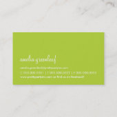 BUSINESS CARD :: cute bunting pinkライムミント 名刺 (裏面)