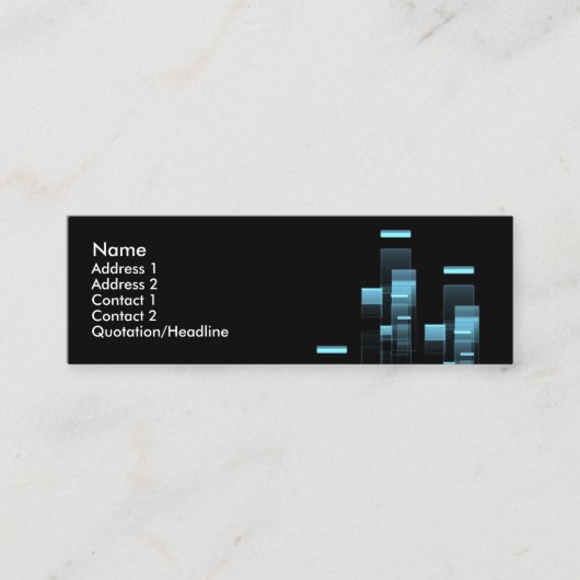 business_card_design スキニー名刺 (正面)