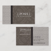 BUSINESS CARD :: divinely damask L 2 名刺 (正面/裏面)