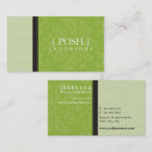 BUSINESS CARD :: divinely damask L 4 名刺 (正面/裏面)