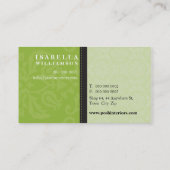 BUSINESS CARD :: divinely damask L 4 名刺 (裏面)
