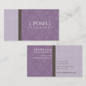 BUSINESS CARD :: divinely damask L 5 名刺 (正面/裏面)