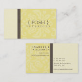 BUSINESS CARD :: divinely damask L 8 名刺 (正面/裏面)