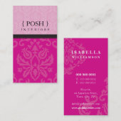 BUSINESS CARD :: divinely damask P 1 名刺 (正面/裏面)