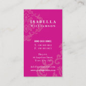 BUSINESS CARD :: divinely damask P 1 名刺 (裏面)