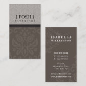 BUSINESS CARD :: divinely damask P 2 名刺 (正面/裏面)